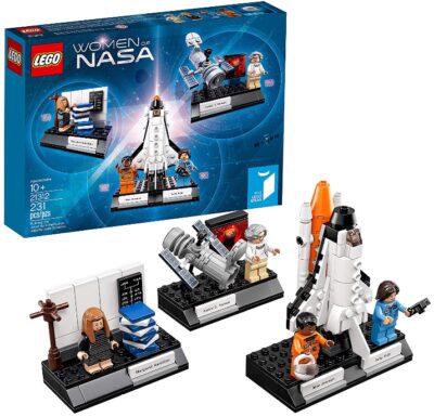 This is an image of kid's LEGO ideas women of NASA building kit contain 231 pieces 