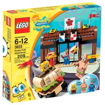 this is an image of a SpongeBob Krusty Krab Adventure building kit. 