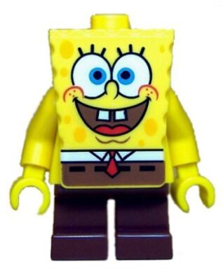 this is an image of a SpongeBob Squarepants minifigure building toy. 