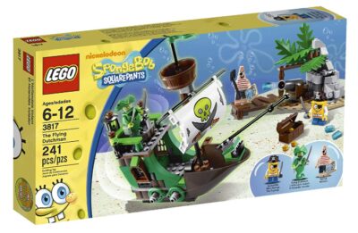 this is an image of a SpongeBob The Flying Dutchman building set with 3 mini-figures.. 