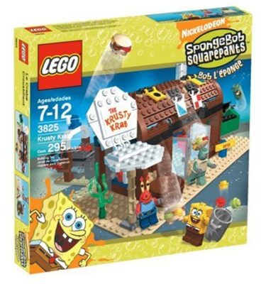 this is an image of a SpongeBob Krusty Krab building kit. 