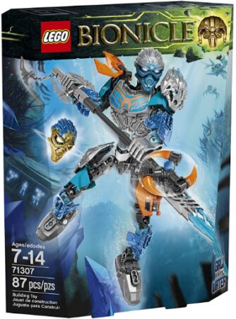 This is an image of LEGO bionicle gali uniter of water set toy for kids