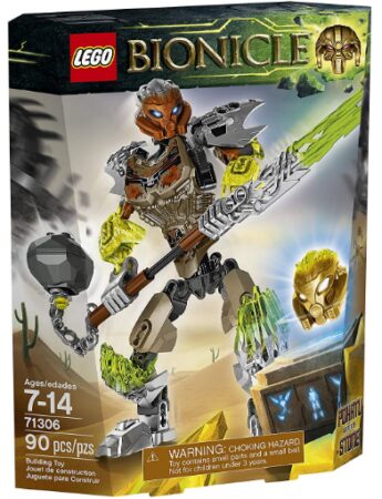 This is an image of LEGO bionicle pohatu uniter of stone toy for kids