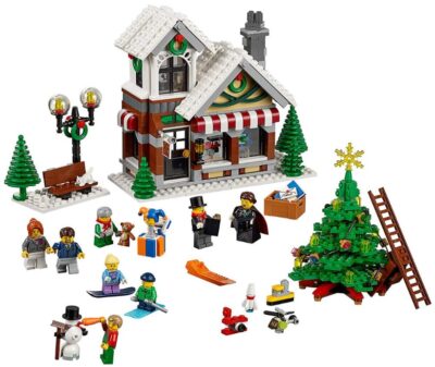 This is an image of kid's LEGO creator expert winter toy shop