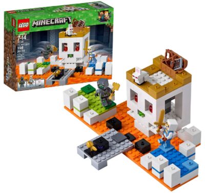 This is an image of LEGO minecraft the skull arena building kit