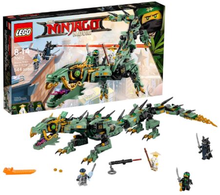 This is an image of Green Ninja LEGO dragon 
