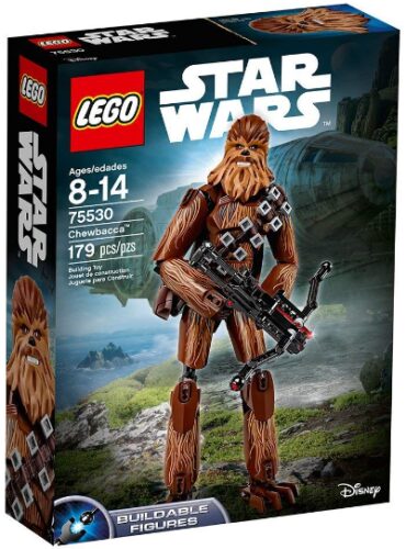 This is an image of LEGO star wars Chewbacca building kit