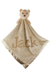 large teddy blanket with name