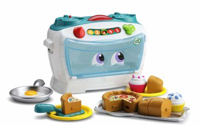 This is an image of a number learning oven toy by LeapFrog for toddlers.