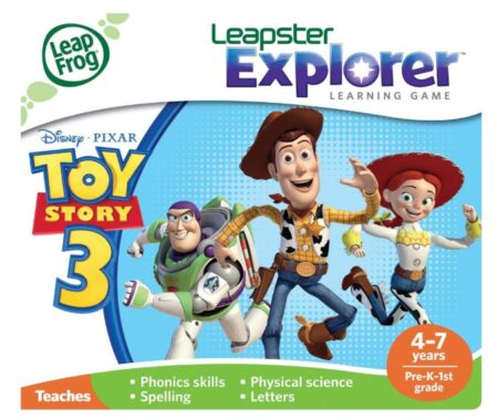 This is an image of a Toy Story 3 learning game designed for kids. 