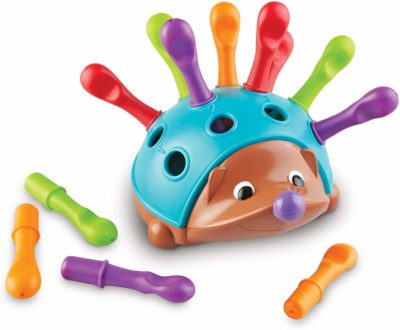 This is an image of a colorful toy for kids fine motor skills designed by Learning Resources. 