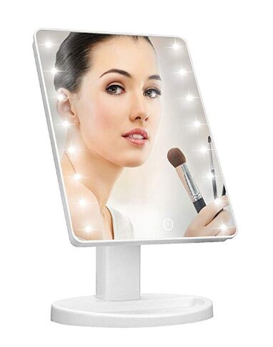 this is an image of a lighted vanity makeup mirror for young ladies.