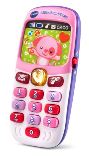 this is an image of a pink little smartphone for kids.