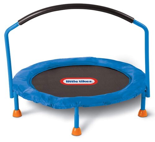 this is an image of a indoor trampauline for kids ages 3 to 6 years. 
