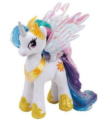 This is an image of colorful Little pony soft toy for kids 