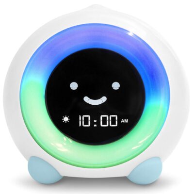 this is an image of an Arctic blue night light with sleep sound machine and alarm clock . 