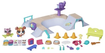 this is an image of a kid's skate-park playset. 