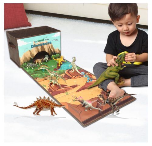 this is an image of a Dinosaurs storage bins for kids. 