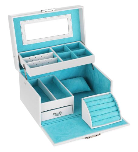 this is an image of a lockable microfiber jewelry organizer.