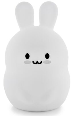 this is an image of a bunny silicone night light with touch sensor for infant and toddler. 