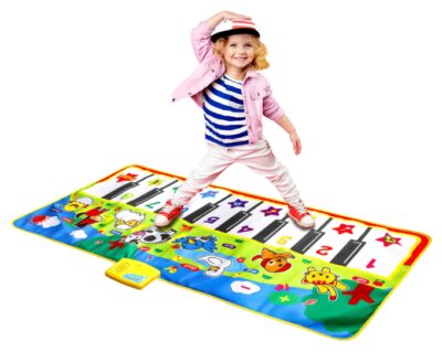 this is an image of a musical keyboard mat for 3 to 6 years old kids. 