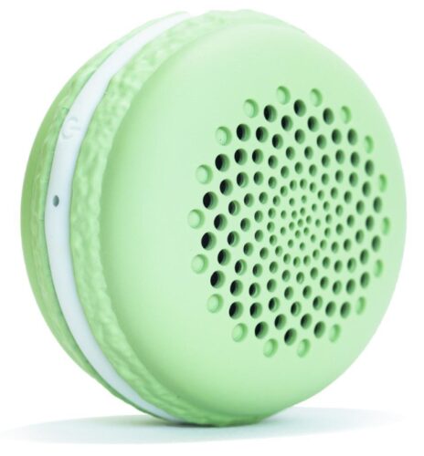 this is an image of a macaron bluetooth speaker for teenagers.