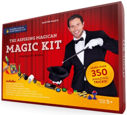 This is an image of Magic kit have over 350 magic trick to play for kids 