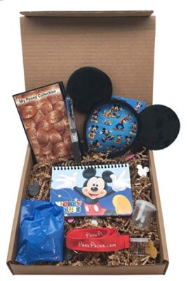 This is an image of a Mickey Mouse Disney World gift set for kids. 