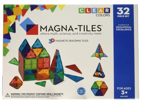 this is an image of a magnetic building tiles for kids. 