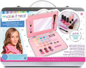 this is an image of an all in one glam makeup set for little girls
