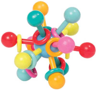 This is an image of a baby rattles teething toy atom design 