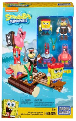 this is an image of a SpongeBob Squarepants Pirate Figure Pack building set.