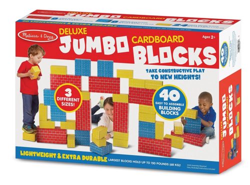 Melissa & Doug Jumbo Extra-Thick Cardboard Building Blocks