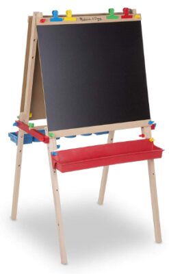 this is an image of a multi-use art easel designed for kids.