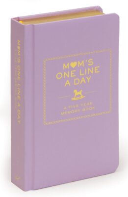 this is an image of a memory journal for moms. 