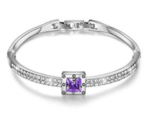 Menton Silver Plated Spiritual Guidance Bangle for girls