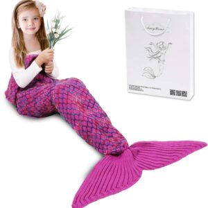 Mermaid tail blanket for kids and teens girls