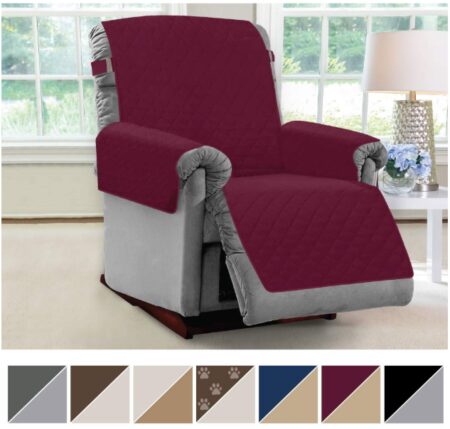 This is an image of a reversible couch slipciver designed for kid's recliners. 