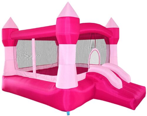 This is an image of Pink Inflatable Bounce House 