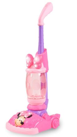 This is an image of Disney mimmnie vacuum cleaner in pink color