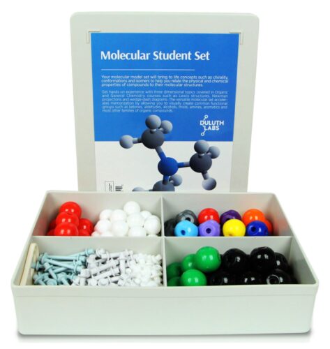 this is an image of a molecular model student kit for kids. 