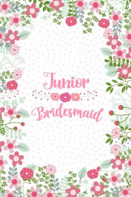 This is an image of a floral notebook for junior bridesmaids. 