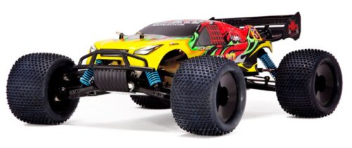 this is an image of a Monsoon nitro truggy racing car for kids.