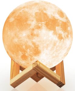 Moon Lamp in wooden holder