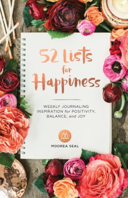 This is an image of a 52 Lists for Happiness inspirational book. 