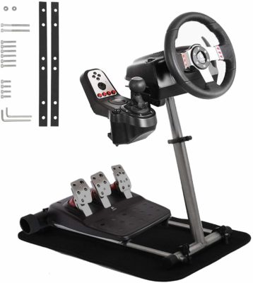 This is an image of a racing simulator by Mophorn. 