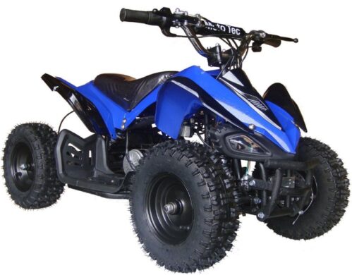This is an image of mini quad 4 wheels in blue color
