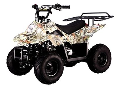 This is an image of a tree camouflage 4 wheeler atv by Mountopz.