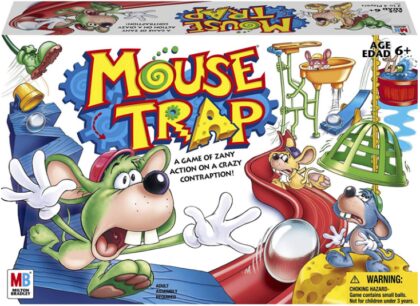 This is an image of mouse trap board game designed for kids