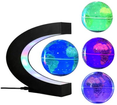 This is an image of kid's Multi-Color Changing Levitating Globe